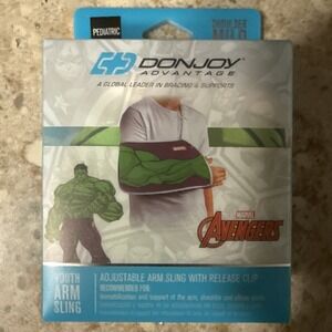 DonJoy Marvel Hulk Mild Shoulder Arm Sling Adjustable Pediatric Size